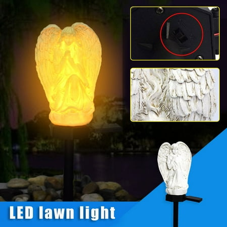 

Pinshui Angel Lamp Solar Lawn Light Waterproof LED Angel Light for Garden Balcony Yard Memorial Gifts