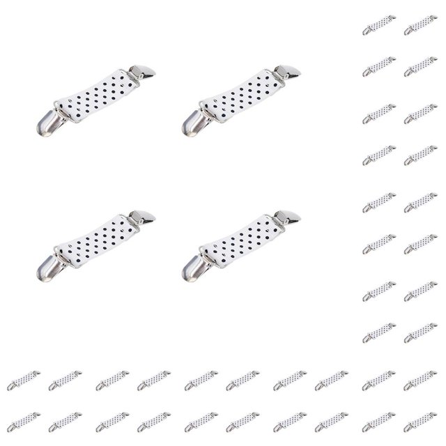 Advancent Clips para guantes, extensor de cintura antideslizante de alta elasticidad para prendas, cierres de seguridad fijos resistentes al Tipo 1 10Conjunto