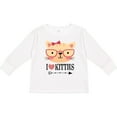 thumbnail image 3 of Inktastic Cat Lover I Love Kitties Girls Long Sleeve Toddler T-Shirt, 3 of 5