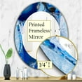 thumbnail image 4 of Designart 'Marbled Geode 11' Mid-Century Mirror - Oval or Round Wall Mirror - 24x36, 4 of 4