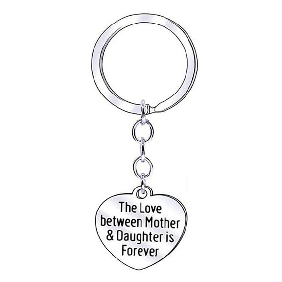 Outfmvch Bogg Bag Accessories Home Decor Mother Daughter Gift Keyring Keychain Mum Keyring Daughter Key Ring Mother's Day Room Decor SILver
