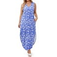 thumbnail image 5 of Fantaslook Summer Maxi Dresses for Women V Neck Tank Dress Vacation Beach Floral Sundresses with Pockets, 5 of 9