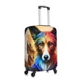 thumbnail image 6 of Cauagu Colorful Art Dog Print Travel Luggage Cover,Travel Dust-proof Suitcase Cover Softside Suitcase Protector for 18-32inch,Not Included Suitcase, 6 of 8