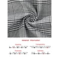 thumbnail image 7 of DARING DIVA Women's Plaid Vintage Wide Leg Trousers for Work Medium Black White, 7 of 7