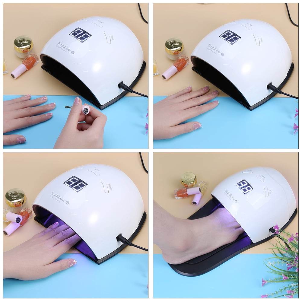 WALFRONT UV LED Nail Lamp Nail Dryer for Nail Gel Polish Curing with Smart Sensor Manicure Pedicure Tool, Slipper Shape Nail Dryer Lamp, Manicure Pedicure Tools