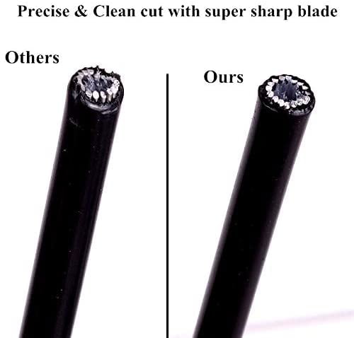 8 Inch Steel Wire Rope Cutter Heavy Duty, Inner Outer Bicycle Brake Shift Cable Cutting Pliers, Multi function Pincers Tool for Soft Hard Cable Decking,Railing,DIY Projects,Clothes line,Winches