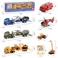 thumbnail image 7 of Esaierr Kids Car Toys Baby Police Trucks Toy Playset Toddler Police Cars Toys Included Flatbed Trailer,Helicopter & Suv, Birthday Gift for Ages 3+, 7 of 7