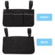 thumbnail image 5 of Bolsa de almacenamiento lateral para silla de ruedas Organizador de accesorios para reposabrazos de silla de ruedas con tira reflectante, 5 of 5