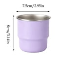 thumbnail image 4 of Yhmxh Stackable Stainless Steel Coffee Cup, 9.5 oz Portable Mini Metal Tumbler, Unlined Reusable Water Mug for Coffee Tea Beverage, Lightweight Outdoor Camping Office Drinking Cup 280ml, 4 of 5