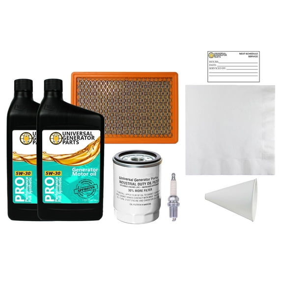 Universal Generator Part Generac 0J93200SSM Maintenance Kit, Full Synthetic 5W30 Engine Oil, 1 Pack