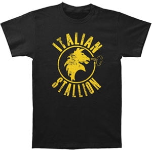 Water Stallion T-shirt - Rocky Men's Italian Stallion Slim Fit T-shirt Black