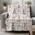 thumbnail image 2 of Easter Blanket Soft Cozy Warm Throw Blanket for Couch, Plush Fuzzy Flannel Fleece Blankets for Sofa, Spring Pink Bow Bunny Grey White Checkered Bed Blankets Lightweight Gifts for Women, 40"x60", 2 of 9