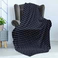 thumbnail image 4 of Anchor Soft Flannel Fleece Throw Blanket, Pattern with Small White Anchors and Little Red Hearts Romantic Vacation, Cozy Plush for Indoor and Outdoor Use, 50" x 70", Black White Red, by Ambesonne, 4 of 5