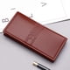 thumbnail image 4 of Cartera larga de identificación de moda para hombre, color liso, con cierre, con múltiples ranuras para tarjetas, bolso de mano, 4 of 6
