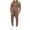 Brown, variant on COOFANDY Men's Tracksuit 2 Piece Hooded Athletic Sweatsuits Casual Running Jogging Sport Suit Sets