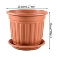 thumbnail image 6 of Large Flower Pot with Saucer Planter with Drainage Hole Garden Rose Flowerpot for Indoor Outdoor Orchids Succulents Herbs, 6 of 8