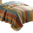 thumbnail image 2 of Huascaran 2 Piece Fabric Twin Size Quilt Set with Channel Stitching, Multicolor- Saltoro Sherpi, 2 of 6