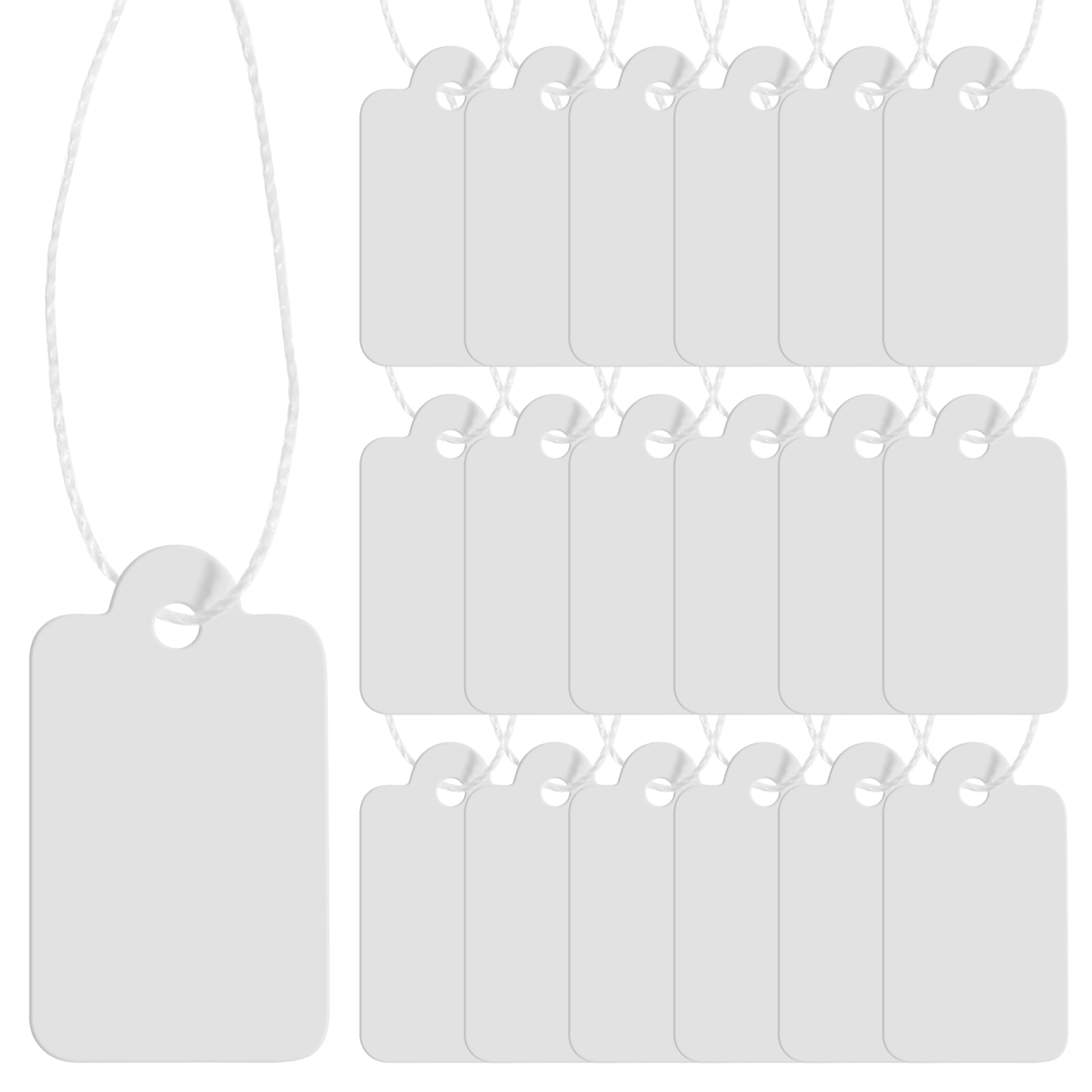 Hanging tags with strings 500 PCS Paper Tags Cotton Line Blank Price