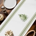 thumbnail image 2 of Green Pumpkin Table Runner, Autumn Thanksgiving Kitchen Dining Table Decoration for Home Party Decor 18x72 Inches, 2 of 9