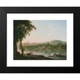 thumbnail image 2 of Jacob More 24x19 Black Modern Framed Museum Art Print Titled - A Distant View of Rome Across the Tiber (circa 1774), 2 of 5