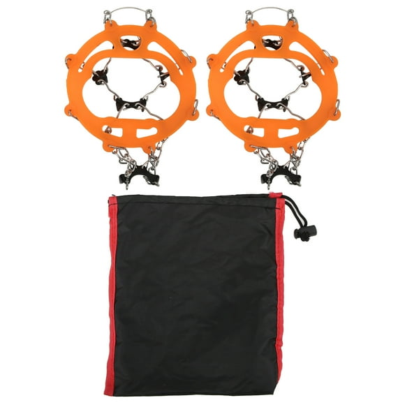 Crampones para zapatos, 2 tacos de tracción para hielo, tacos para hielo para zapatos, cubierta antideslizante para zapatos, estética elegante