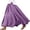Dark Purple, variant on GJSYRH Women Bohemian Beach A-Line Dress Double Layer Elastic Waist Long Maxi Skirt