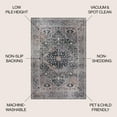 thumbnail image 5 of JONATHAN Y  Kemer Ogee Medallion Machine Washable Area Rug 3 X 5 - Dark Green/Dark Beige, 5 of 5
