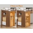 thumbnail image 6 of SEDETA Farmhouse 96.5" Computer Desk with Drawers, 2 Person Home Office Desk, Gaming Double Desk with Storage Shelves, Long Two Person Writing Desk, Brown, 6 of 8