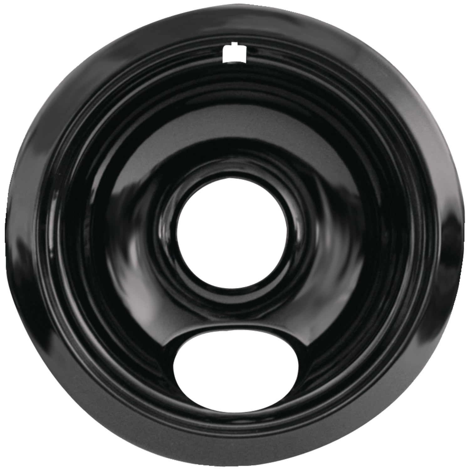 STANCO METAL PRODUCTS Black Porcelain Replacement Drip Pan (6"), 6"