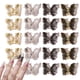 thumbnail image 1 of 20 piezas de adornos para uñas 3D, diamantes de imitación con forma de mariposa en 3D, gemas de metal con purpurina, accesorios para uñas, 1 of 6