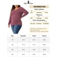 thumbnail image 6 of Agnes Orinda Plus Size Long Sleeve Blouses for Women V Neck Knitted Buttons Decor Ruched Tops, 6 of 6