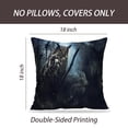 thumbnail image 2 of LALILO Throw Pillow Covers Eagle Owl Fog Owl Halloween Animal Art Cushion Cover 18" x 18", 855 Pack, 2 of 6