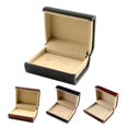 thumbnail image 3 of 8x7x4cm Velvet Tie Bar Cufflinks Storage Box Mens Gift Case Black-Cufflink, 3 of 8