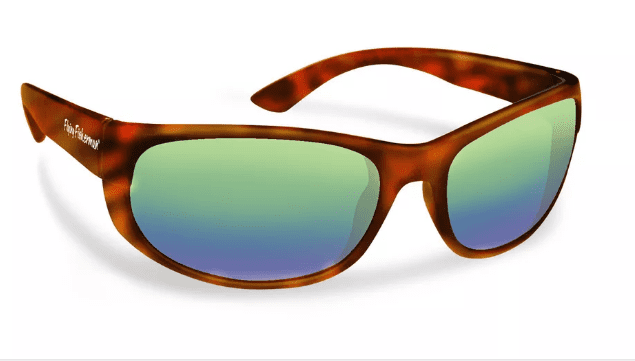Tortoise Polarized Sunglasses Orange Fire mirror lens shades Fishing fisherman 