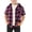 Pink, variant on Boys Girls Casual Flannel Plaid Hoodies Fall Fashion Button Down Shirts Short Sleeve Cute Lightweight Jacket Coats (Green,10-11 Years)