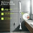 thumbnail image 2 of Electric Spin Scrubber, Full Body IPX7 Waterproof Cordless Shower Scrubber with Extension Handle＆Adjustable Angle,High Speed Power Scrubber with 4 Brush Heads for Bathroom, Tile, Tub, Glass & Sink, 2 of 7