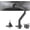 Black, variant on monTEK Heavy Duty Monitor Arm for 17"–57" Ultrawide Screens, Gas Spring Desk Mount up to 59.4 lb, Adjustable Single Monitor Arm with C-Clamp & Grommet, VESA 75/100mm, Black