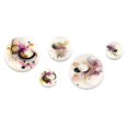 thumbnail image 2 of Designart "Pink Watercolor Abstraction" Modern Spiral Metal Wall Art Set of 5 Piece, 2 of 5