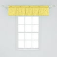 thumbnail image 2 of Ambesonne Yellow Polka Dot Valance Pack of 2, Big or Small Spots, 54"X12", Pastel Yellow Pale Brown, 2 of 2