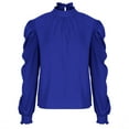 thumbnail image 4 of Mrat Long Sleeve Round-Neck Blouses & Shirts Womens Workwear Shirts Blouse Fashion Ladies Round-Neck Long Sleeve Solid Casual T- Shirt Blouse Tops Trendy Sweatshirts, 4 of 6
