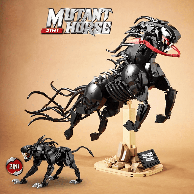 Honchoes Mutant Wolf Horse Animal Building Blocks Set Compatible