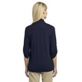 thumbnail image 2 of Port Authority Adult Female Women Electric Heather Shrug Dress Blue Nvy 4X-Large, 2 of 6