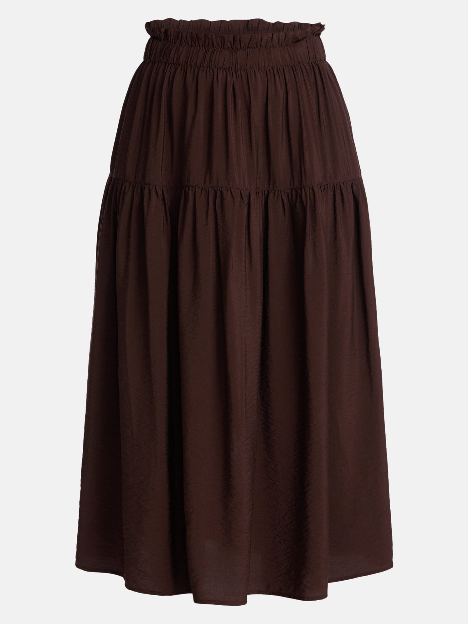 Time and Tru Women’s Tiered Maxi Skirt, Sizes XS-XXXL
