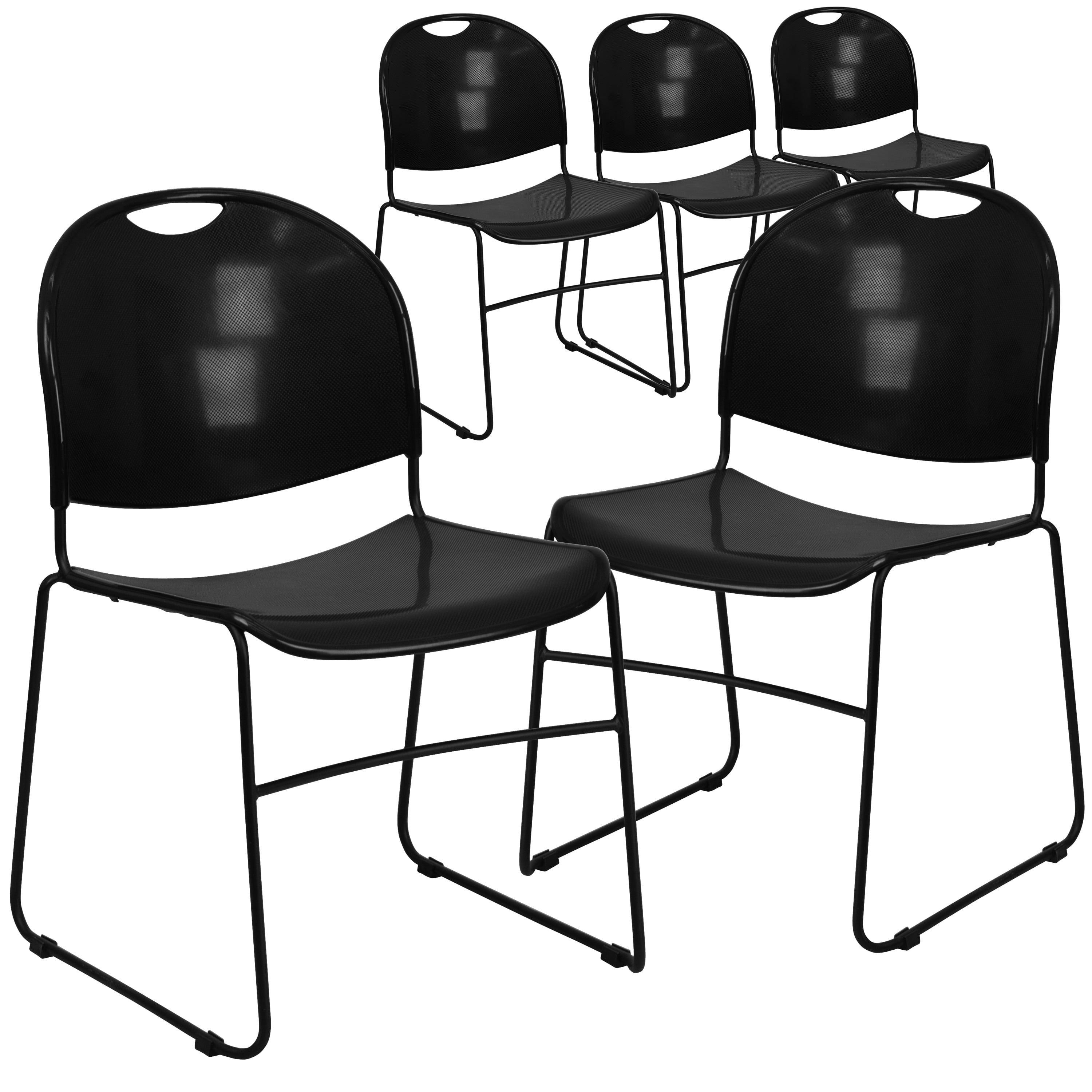lancaster home 5 pack ultracompact school stack chair  office guest  chairstudent chair