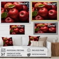 thumbnail image 4 of Designart "Apple Background Seamless Red wall art" Food & Beverage Floater Framed Canvas Wall Art, 4 of 7