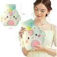 thumbnail image 2 of Plush Hot Water Bottle,Light Blue Unicorn 500ml Cartoon Fluffy Hot Water Bottle, Hot Water Bottle with Cover, Hot Water Bottle ,Mini Hot Water Bottle,, 2 of 5