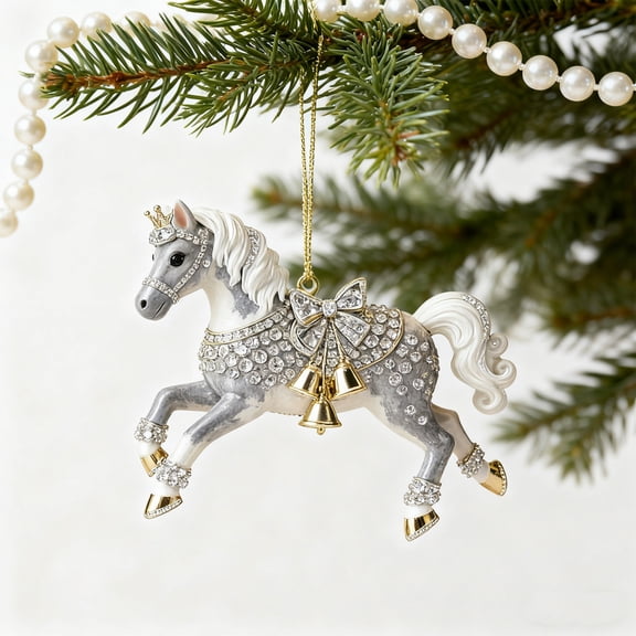 Vacemry under $5 Seasonal Ornaments, Seasonal Decorations Collection, Acrylic 2D Christmas Tree Ornaments Set, Festive Holiday Hanging Pendants for Home Office Xmas Decor