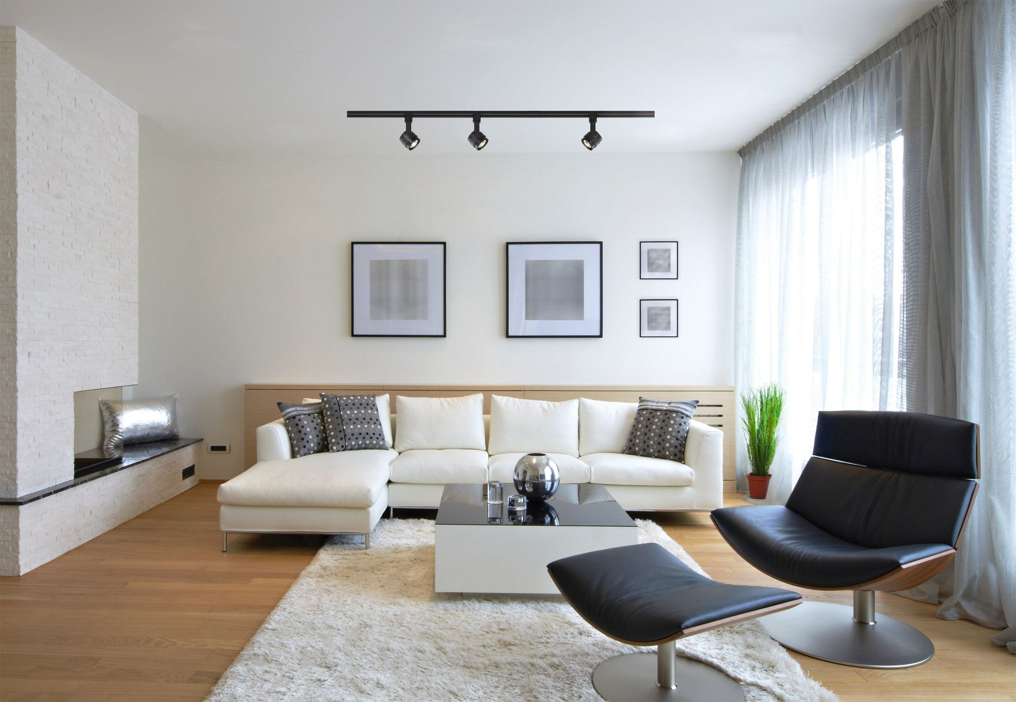 1 - Light Black Track Lighting