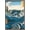 Barnwood Framed Version, variant on Utagawa Hiroshige - Naruto Whirlpool, Awa Province Wall Poster, 14.725" x 22.375" Framed