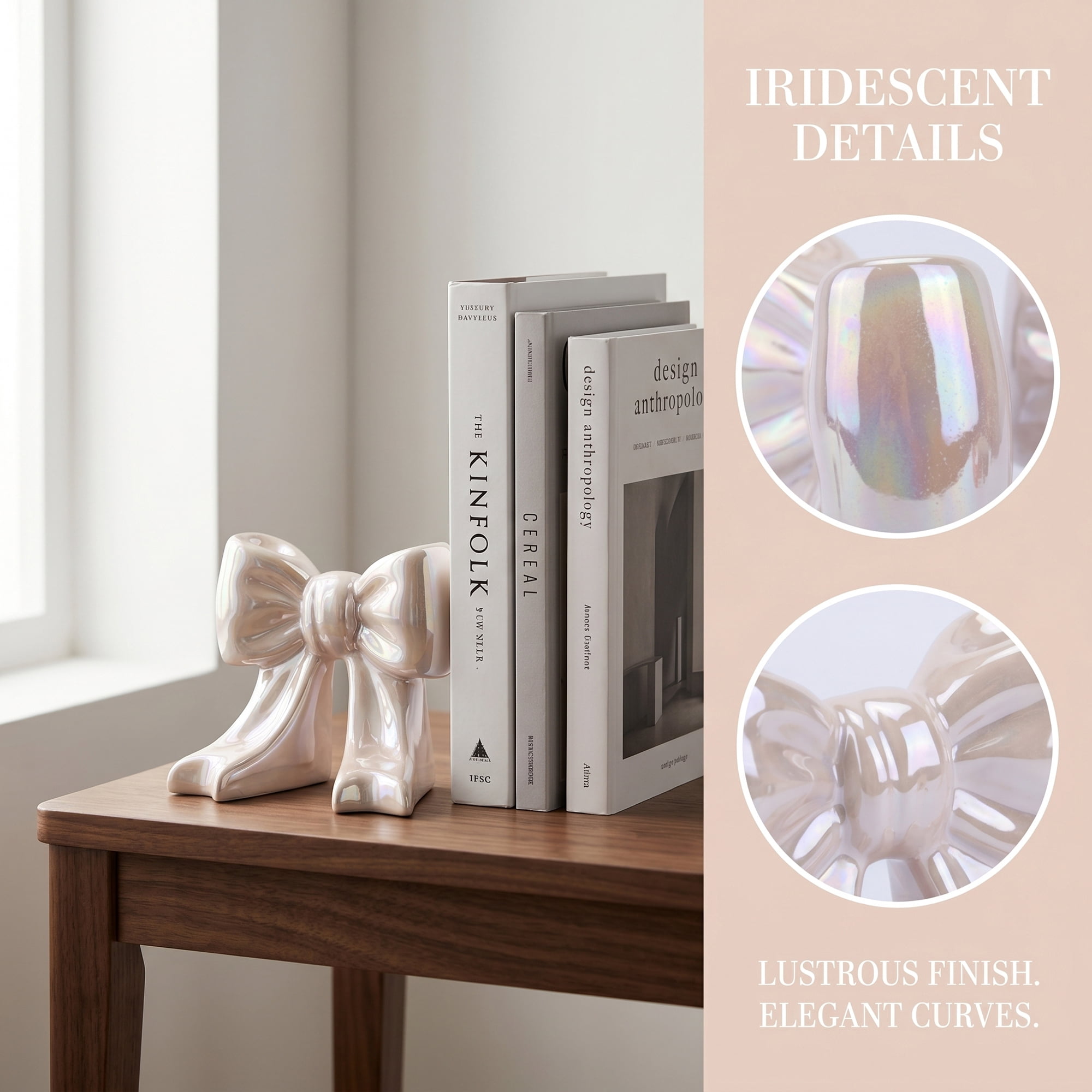 Unique Bargains 2Pcs Decorative Compact Resin Stoppers Book Ends Pink 4.3*3.5*4.3inch